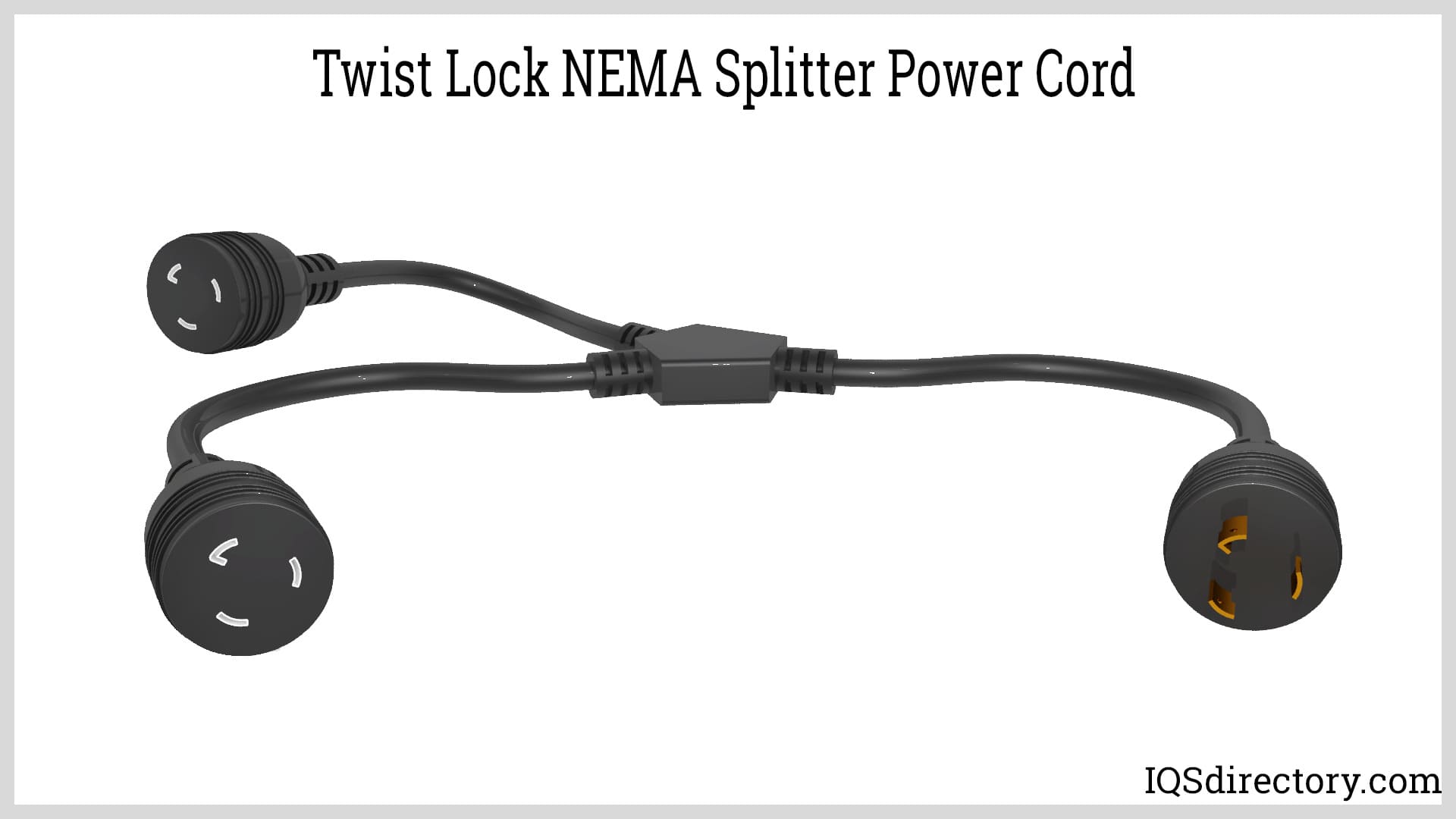 Twist Lock NEMA Power Cord Splitter