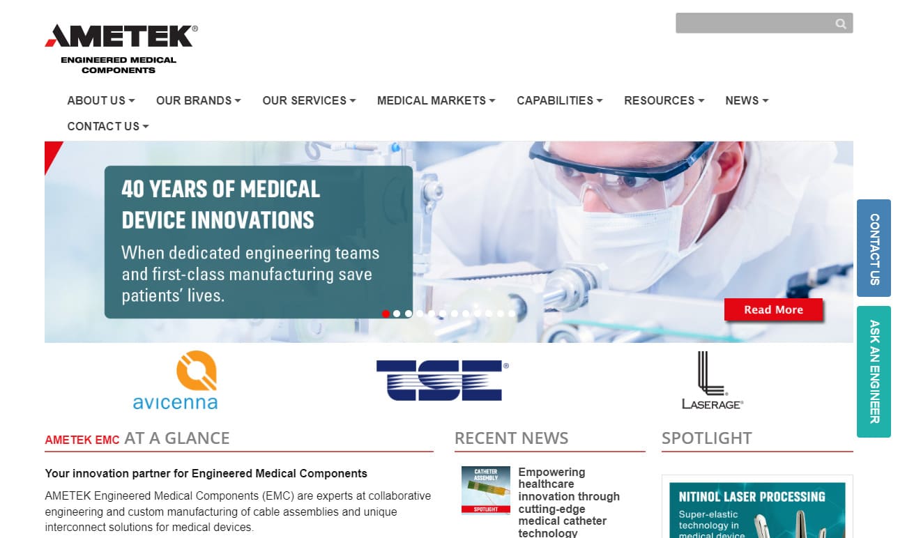 Ametek Engineered Medical Components